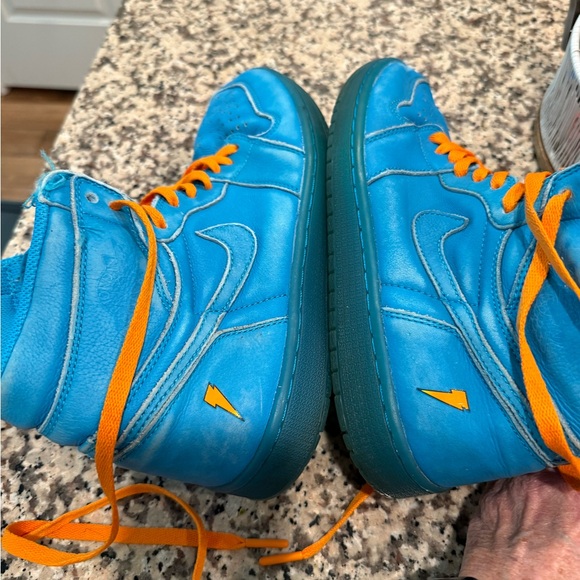 Nike Air Jordan Blue lagoon gatorade Athletic Shoes sneakers size 9.5 - Picture 4 of 8